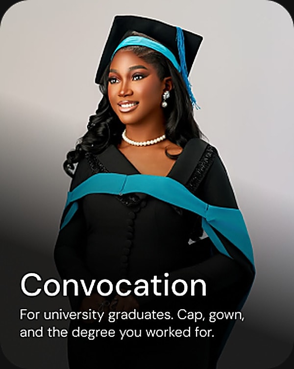 Graduate in a cap and gown