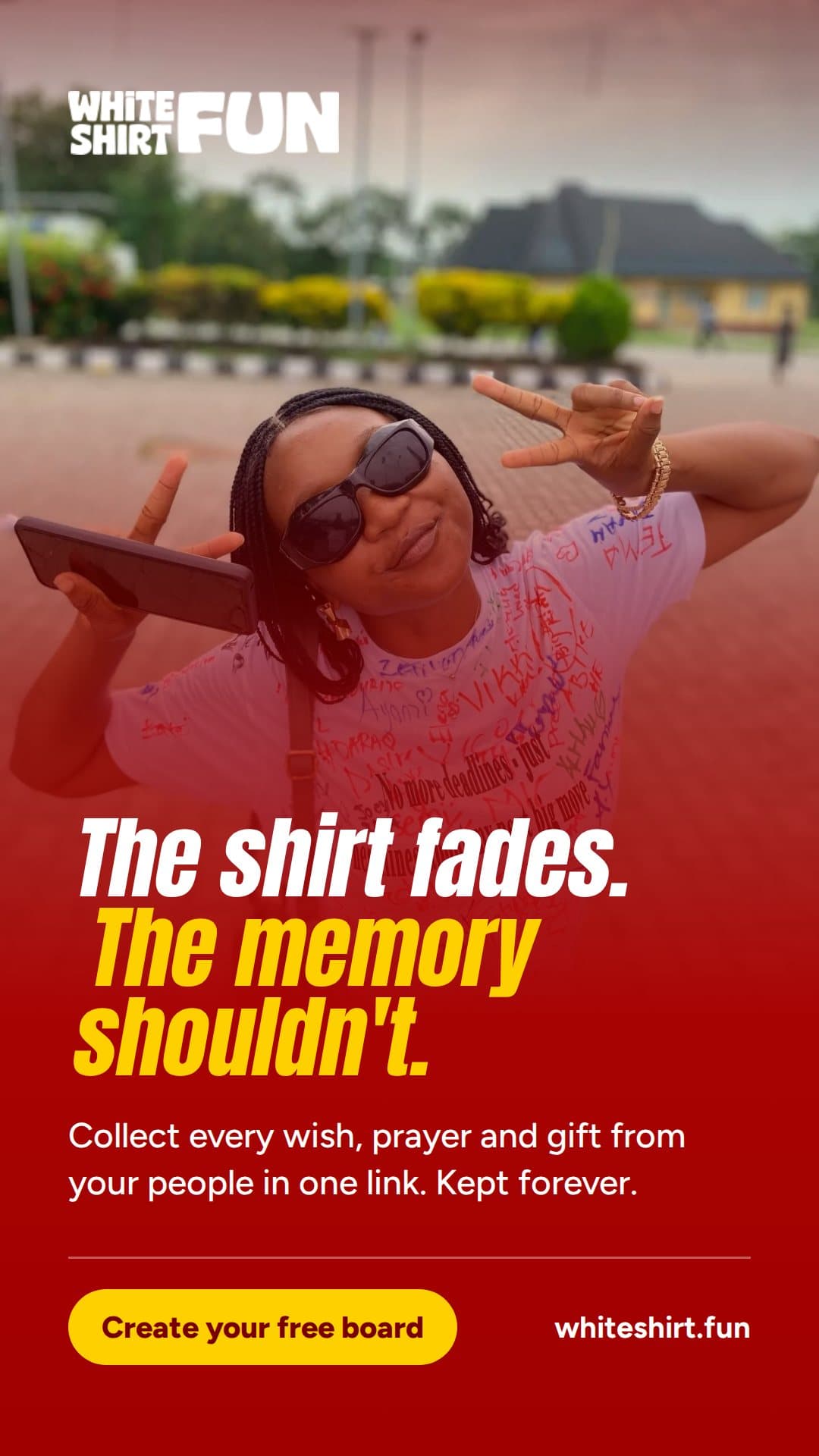 The shirt fades. The memory shouldn't.